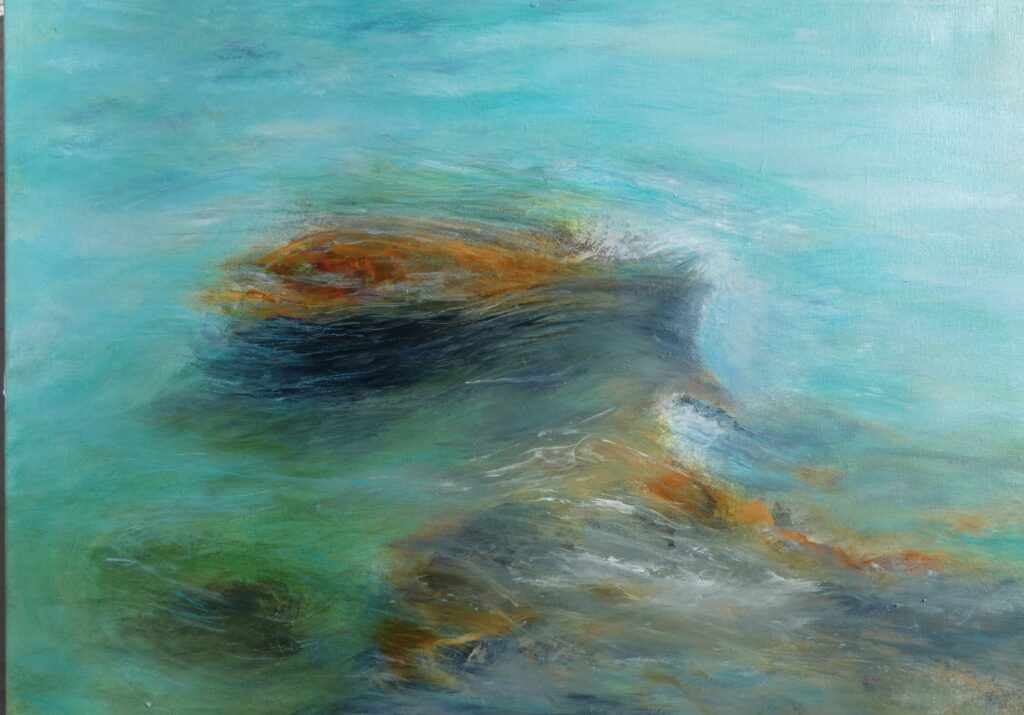 Soca II, 50x70 cm, Acryl auf Leinwand, 2024