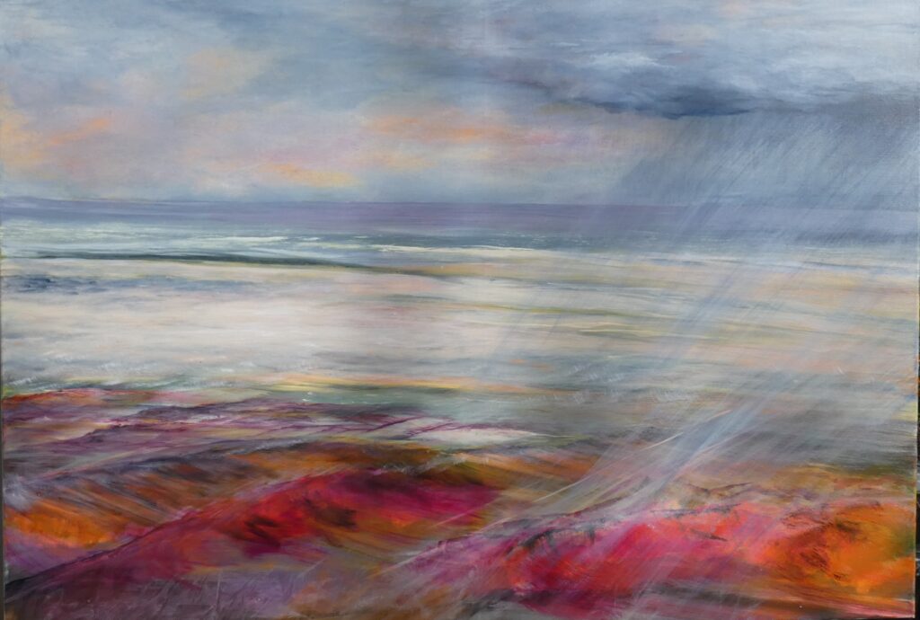 Wetter, 100x70 cm, Acryl auf Leinwand, 2023